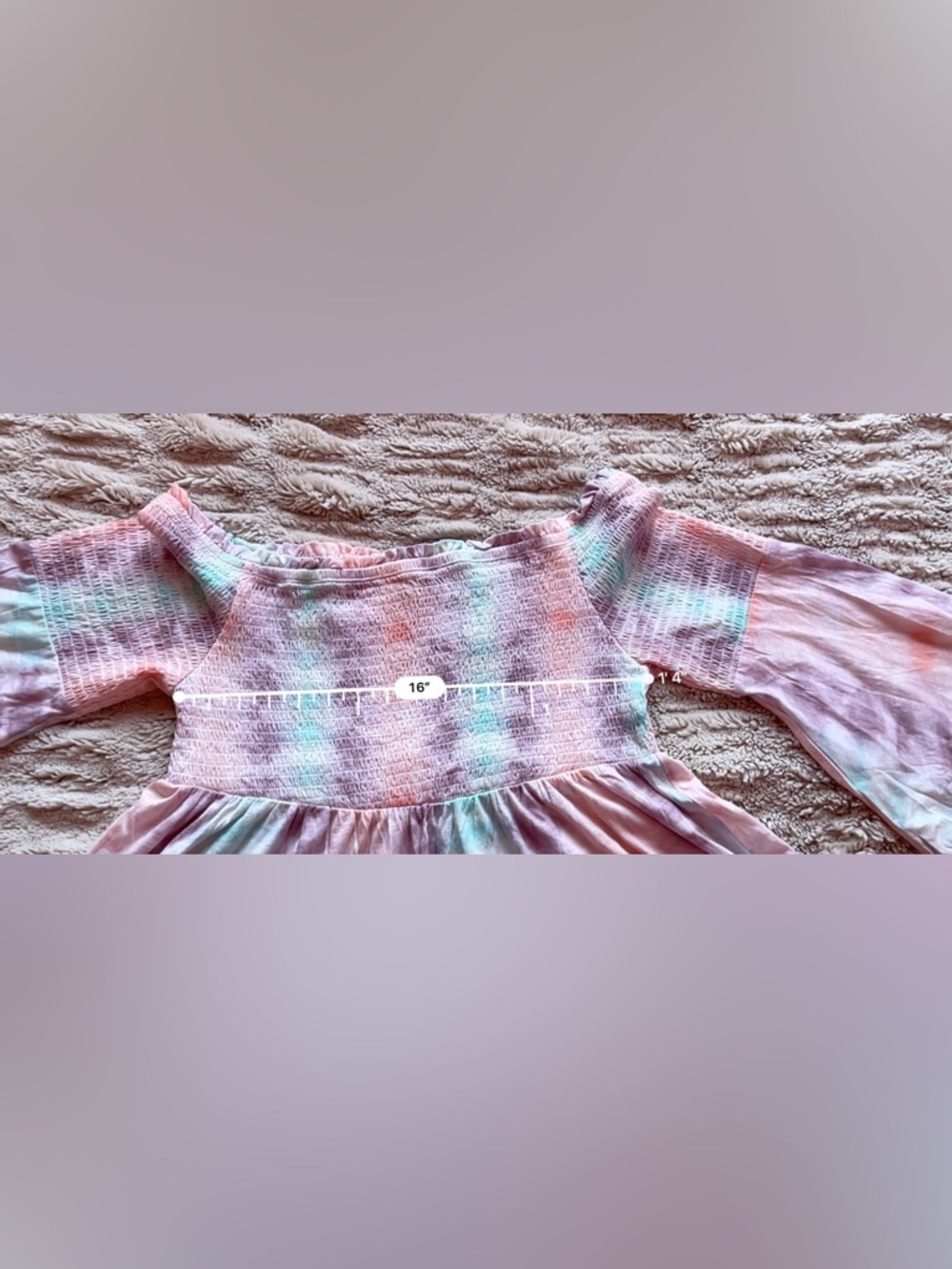 Torrid Tie Dye Babydoll Cold Shouldet Top 💕 - Picture 9 of 11